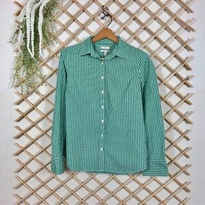 J. Crew Gingham Plaid Career Preppy Button Down